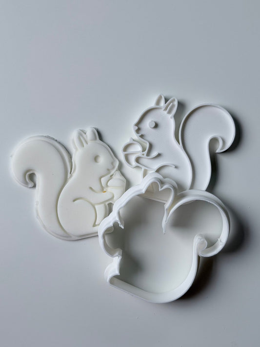 Squirrel Cookie Cutter & Stamp