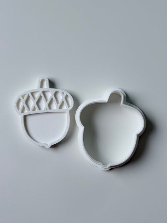 Acorn Cookie Cutter & Stamp