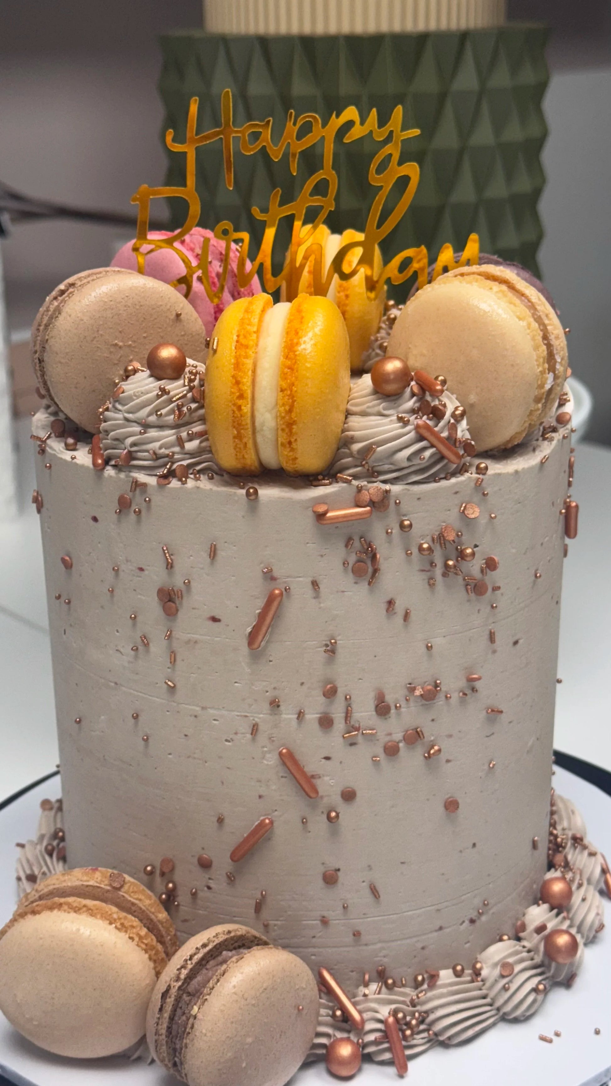 Finished buttercream celebration cake