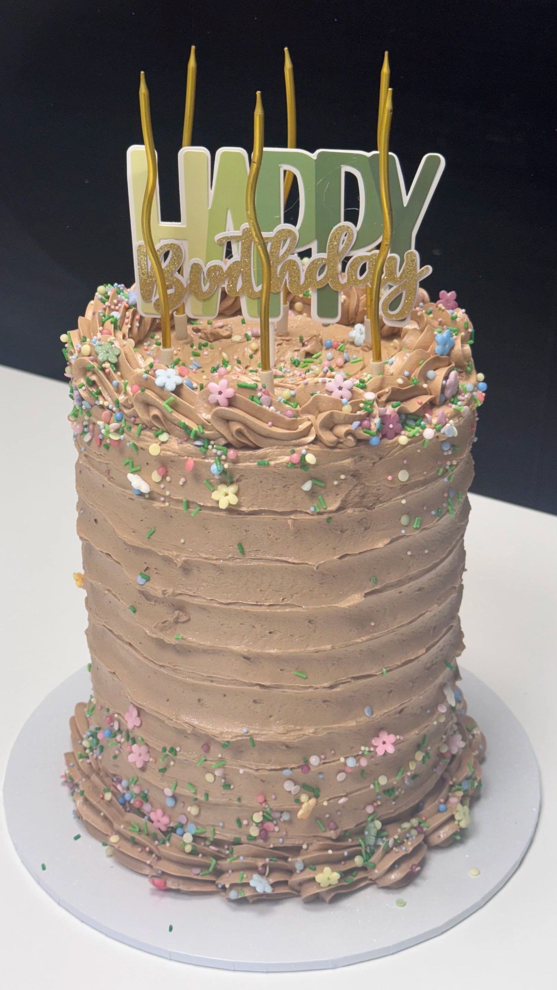 Celebration cake in box