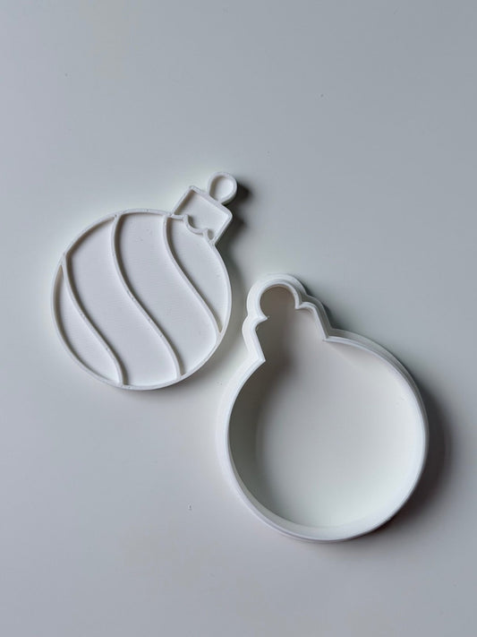 Christmas Bauble 1 Cookie Cutter & Stamp