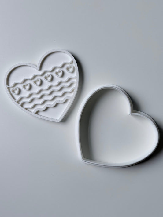 Heart Cookie Cutter & Stamp