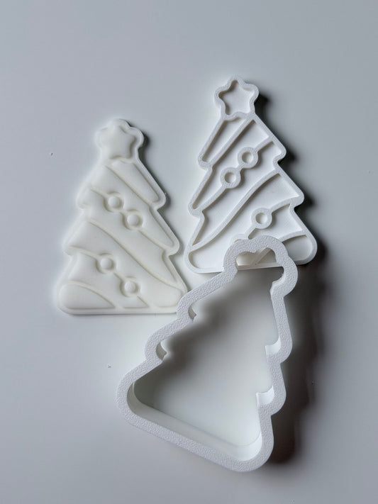 Christmas Tree Cookie Cutter & Stamp