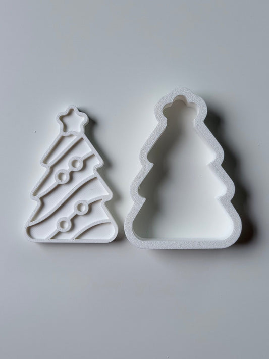Christmas Tree Cookie Cutter & Stamp