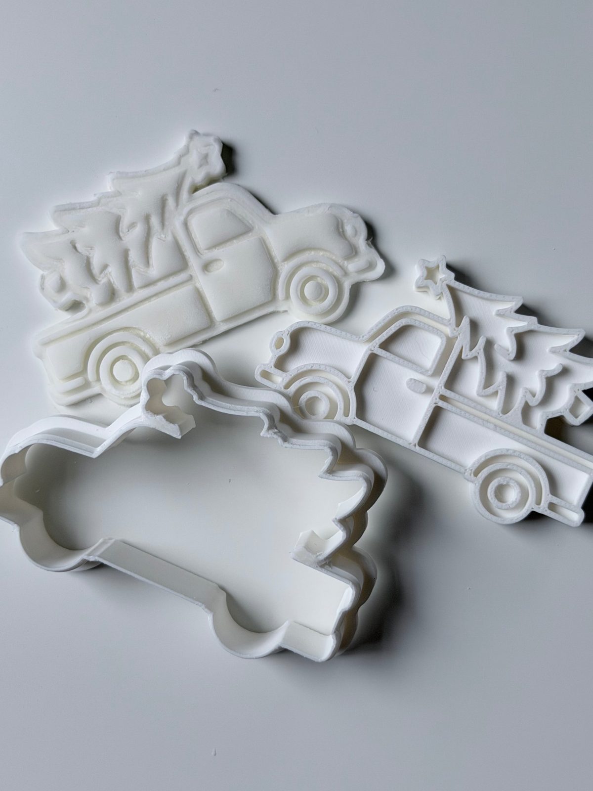 Christmas Tree Truck Cookie Cutter & Stamp