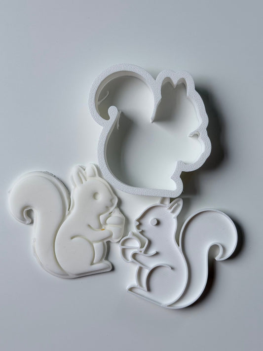 Squirrel Cookie Cutter & Stamp