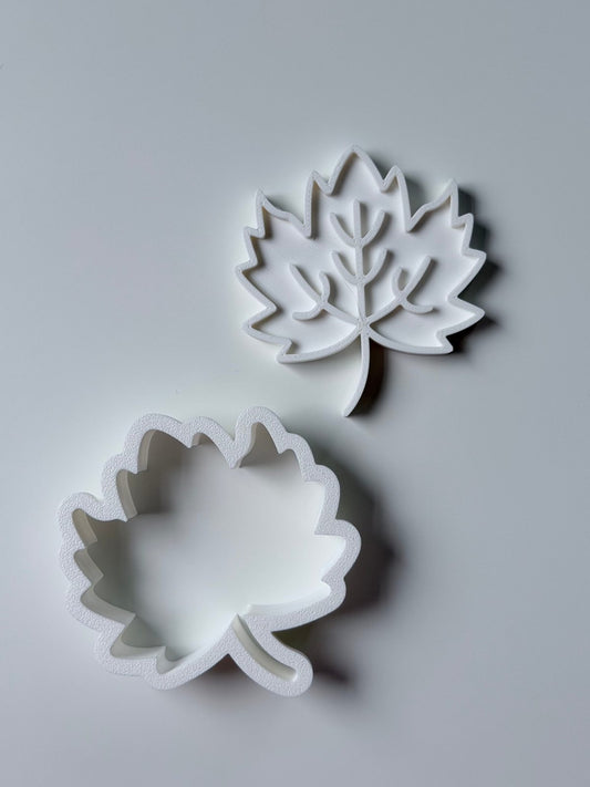 Maple Leaf Cookie Cutter & Stamp