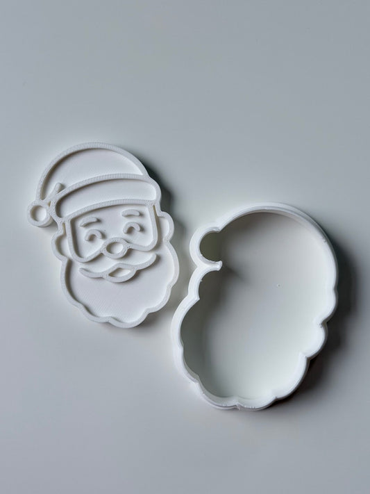 Santa Claus Cookie Cutter & Stamp