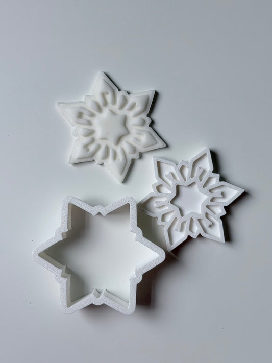 Snowflake Star Cookie Cutter & Stamp