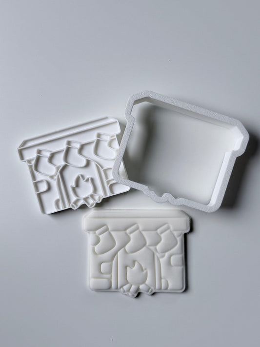 Fireplace Cookie Cutter & Stamp