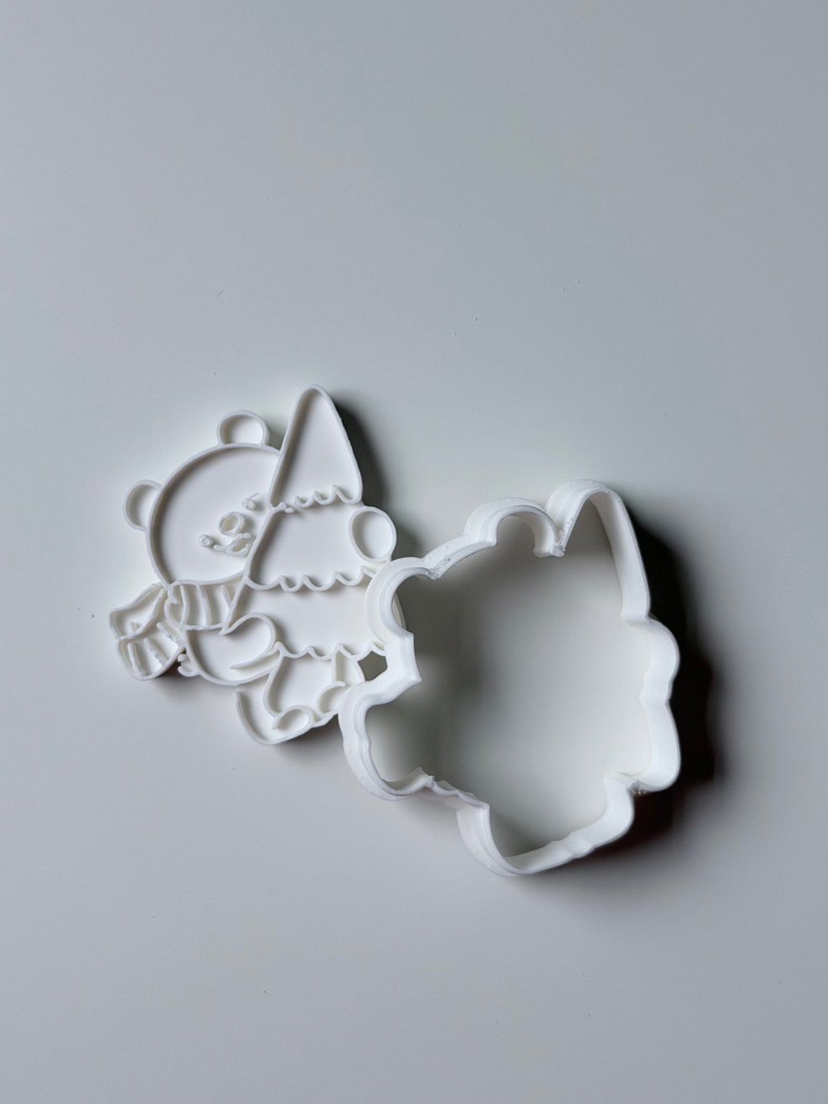 Teddy Bear with Tree Cookie Cutter & Stamp