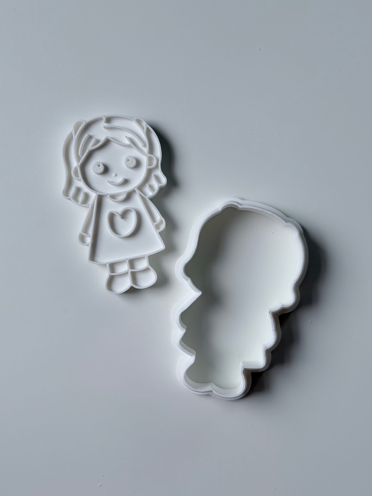 Girl Doll Cookie Cutter & Stamp
